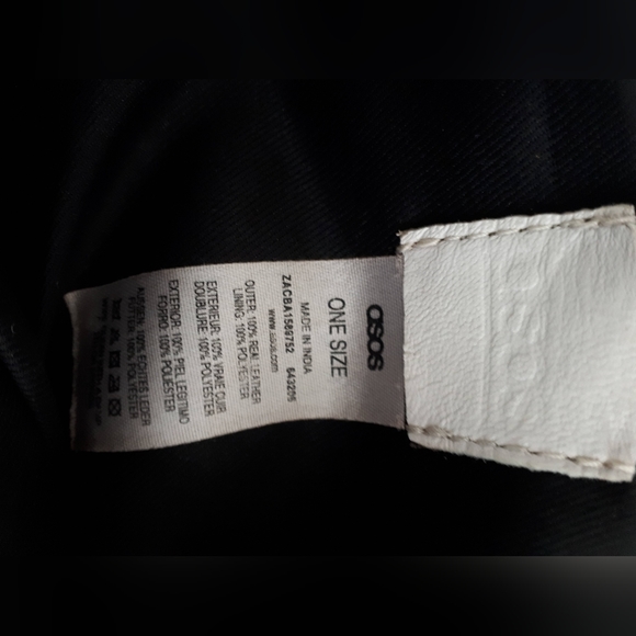 ASOS GENUINE LEATHER HOBO BAG white - Picture 6 of 6